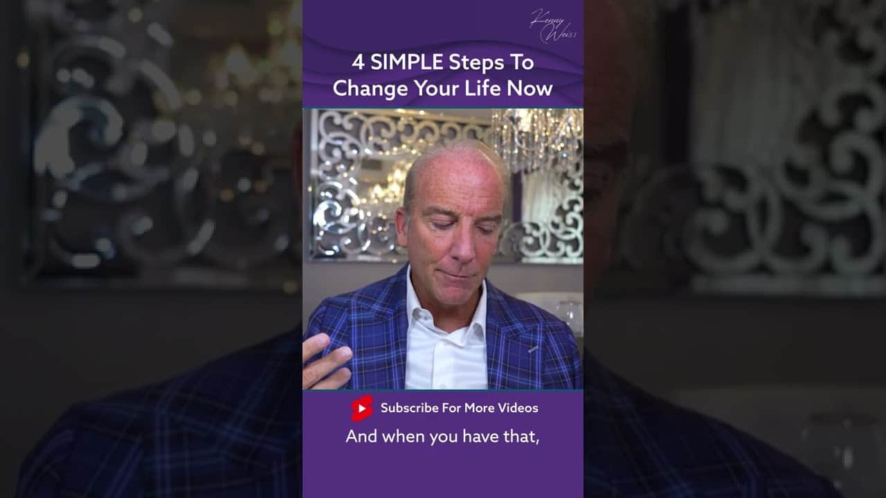 4 SIMPLE Steps To Change Your Life Now #Shorts