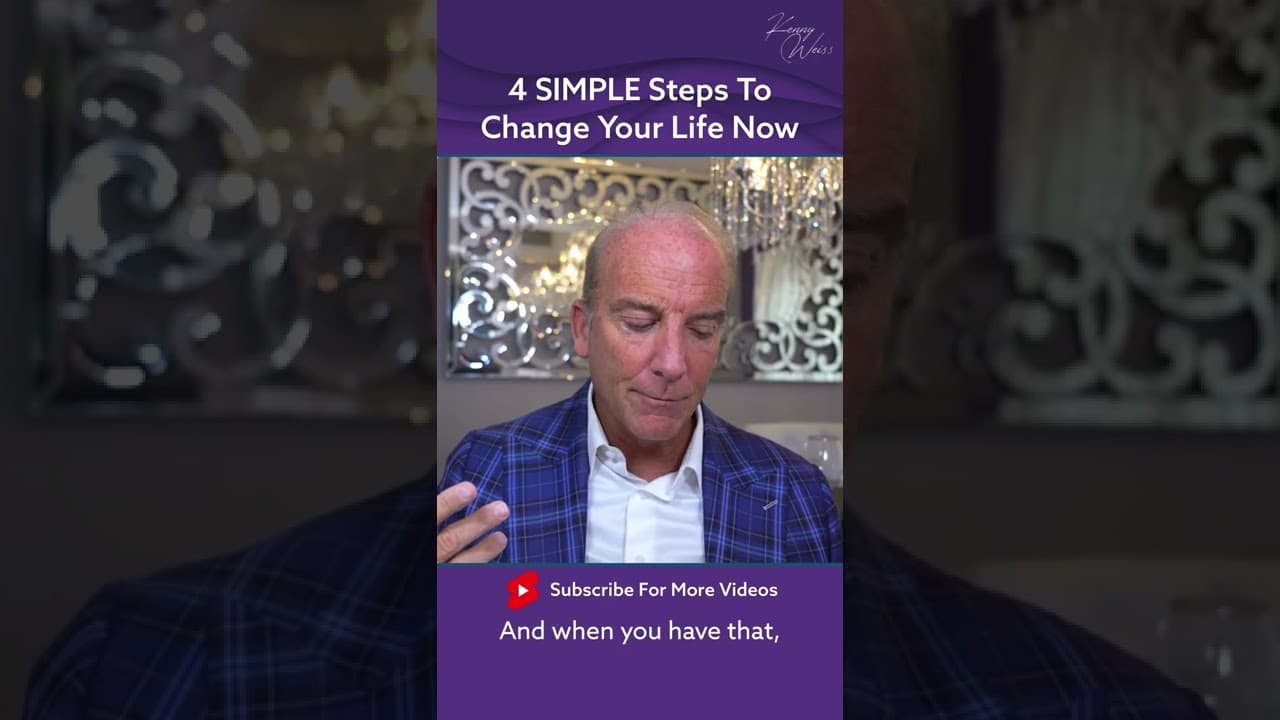 4 SIMPLE Steps To Change Your Life Now #Shorts