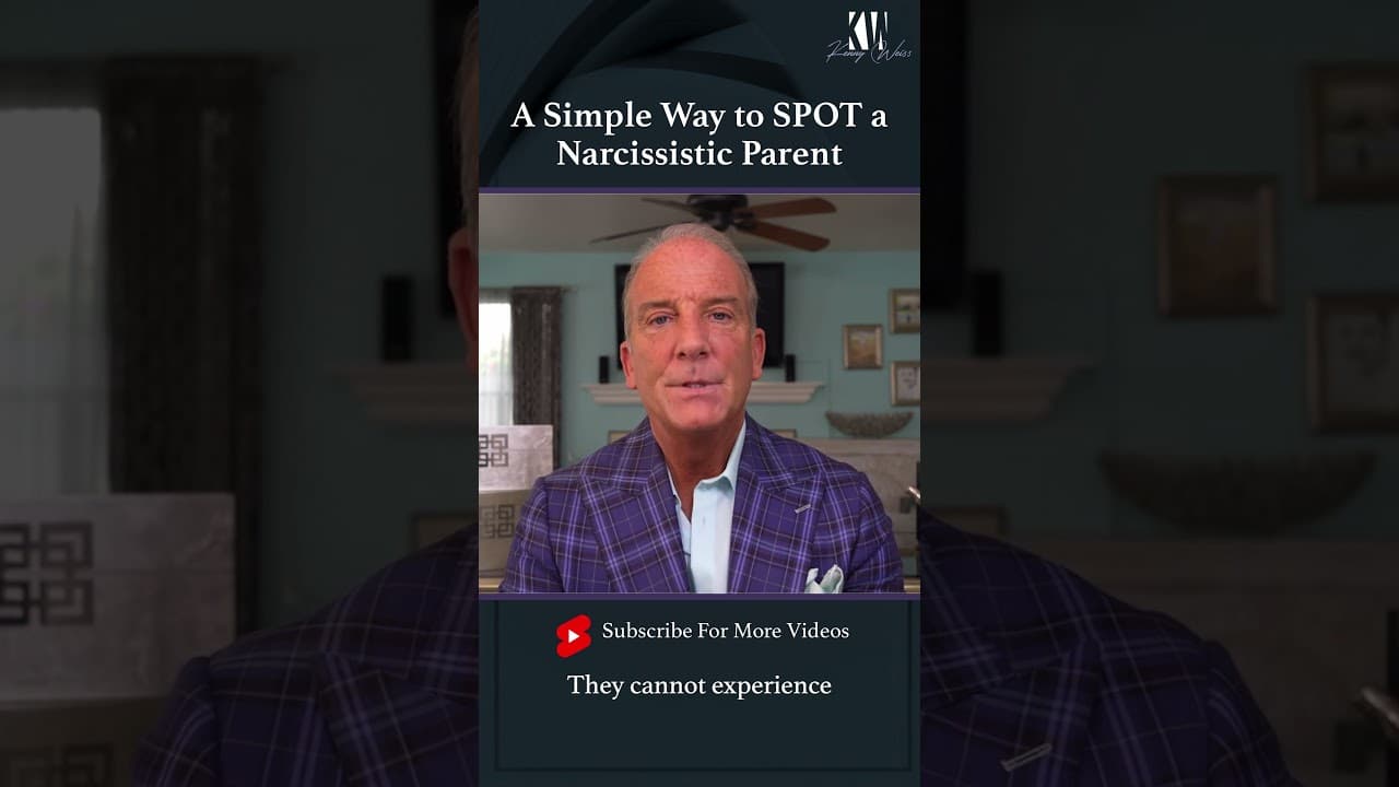 A Simple Way to SPOT a Narcissistic Parent #Shorts