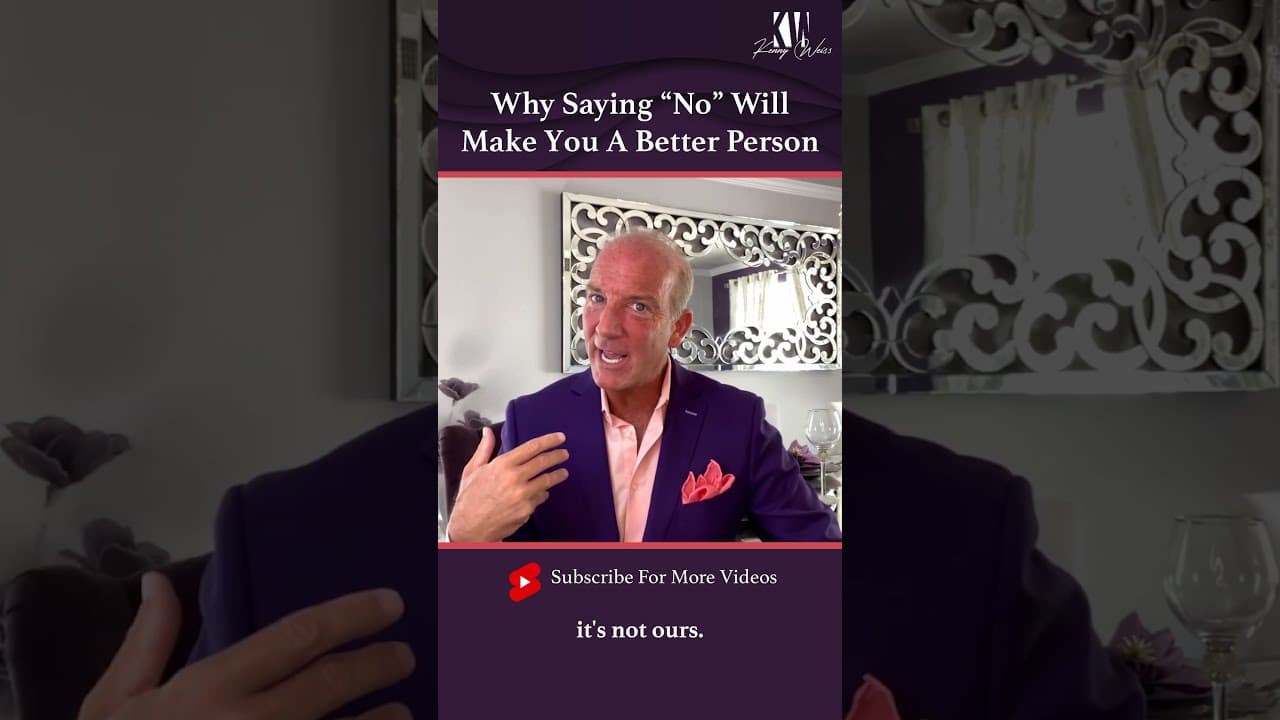 Why Saying "No" Will Make You A Better Person #Shorts