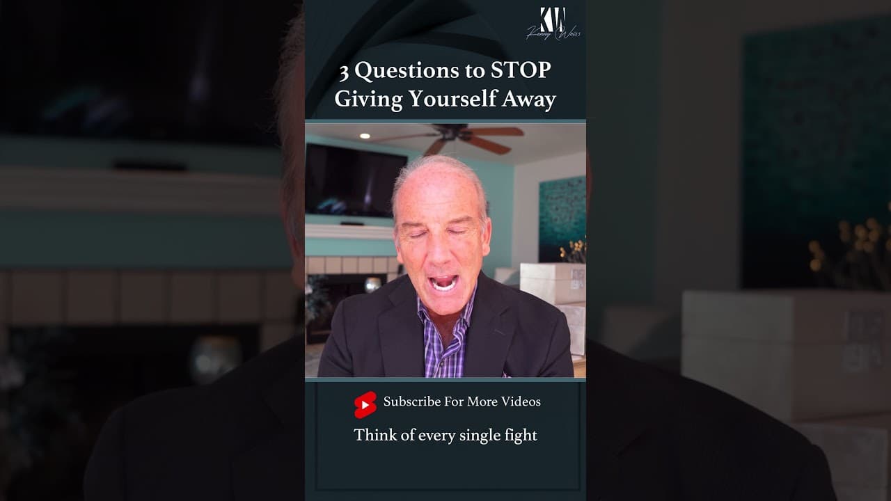 3 Questions to STOP Giving Yourself Away #Shorts