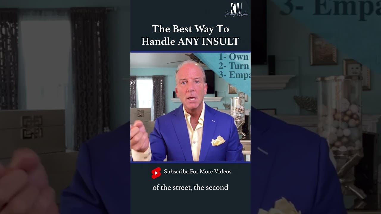 The Best Way To Handle ANY INSULT #Shorts