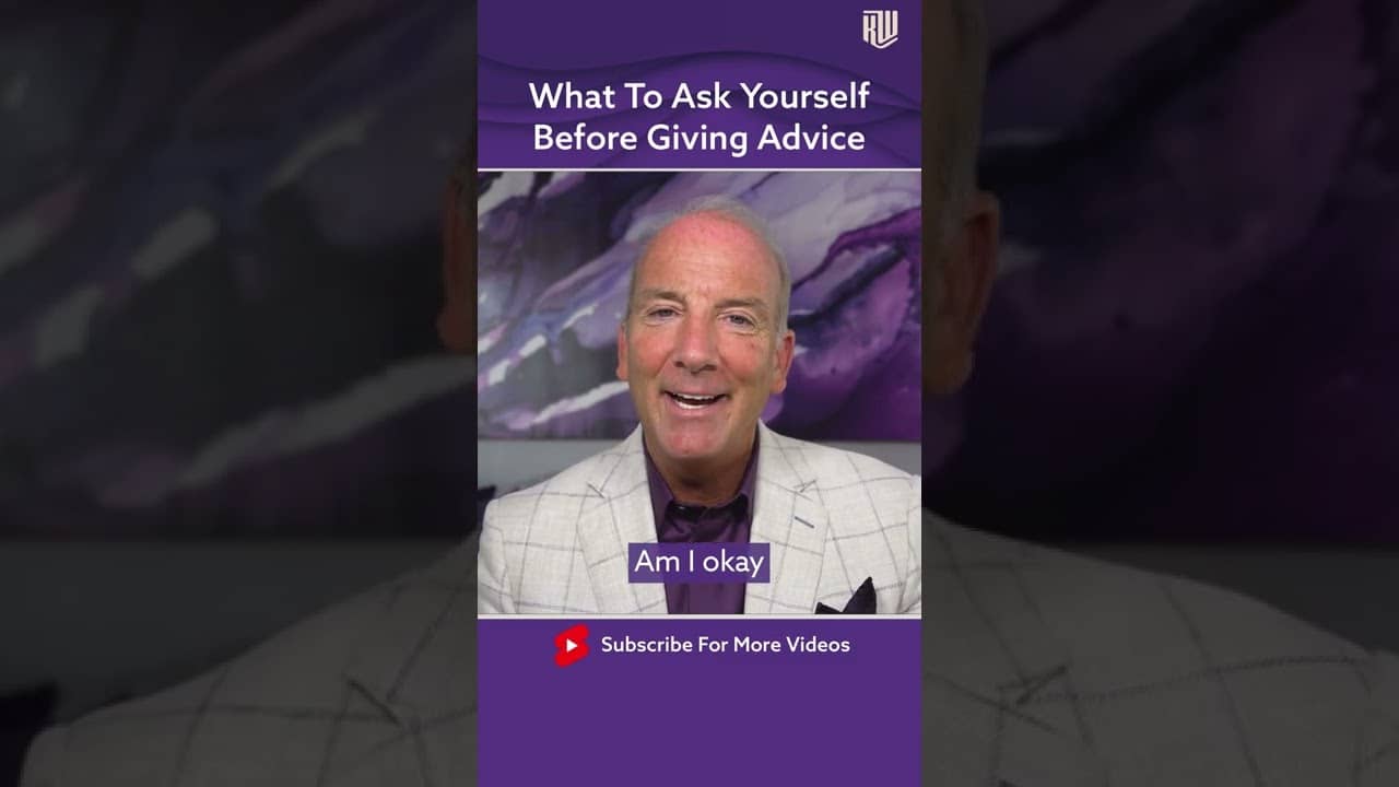 What To Ask Yourself Before Giving Advice #Shorts
