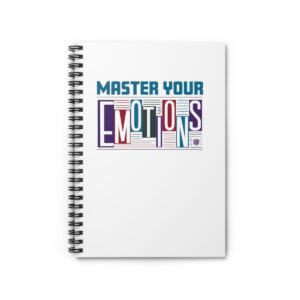 Master Your Emotions Blank Spiral Notebook close up