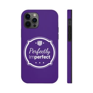 Perfectly Imperfect Purple Impact Resistant iPhone Case