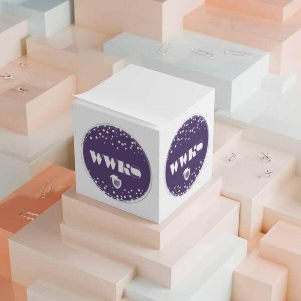 WWKS Sticky Note Cube on stacks