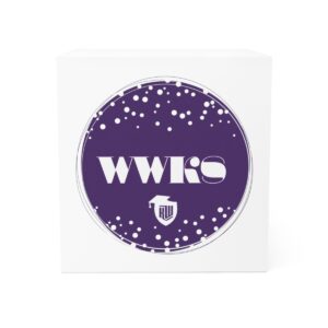 WWKS Sticky Note Cube purple close up