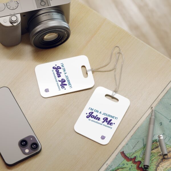 Join Me Luggage Tags on table