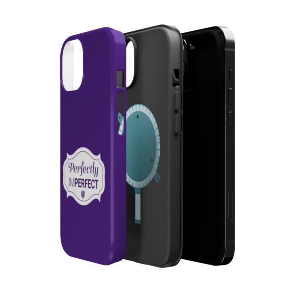 Perfectly Imperfect iPhone 14 Purple MagSafe Tough Case 3 options