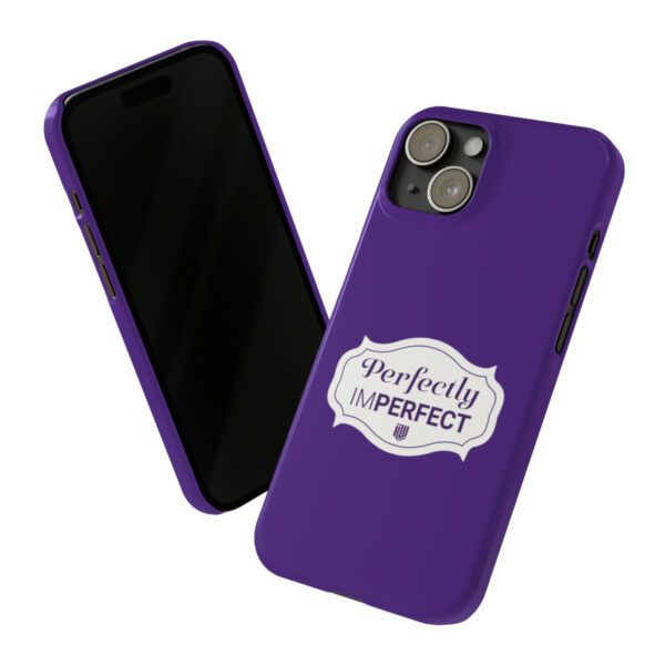 Perfectly Imperfect Slim iPhone 15 Case Purple