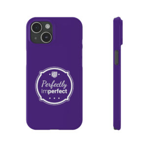 Perfectly Imperfect Purple Slim iPhone 15 Case v2